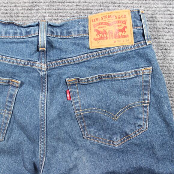 Levi’s Jeans Mens 32x34 Blue 511 Slim Stretch Medium Wash - Picture 8 of 11